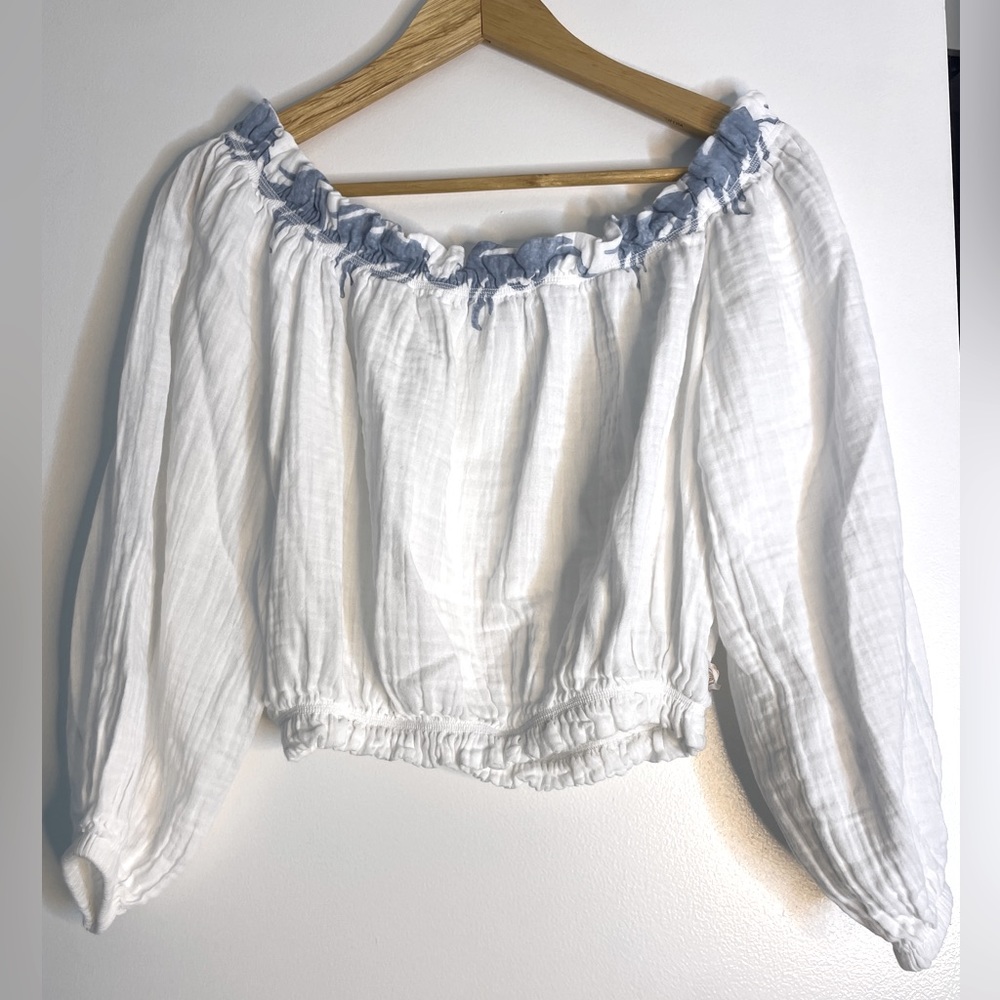White Blouse, Cotton, Small